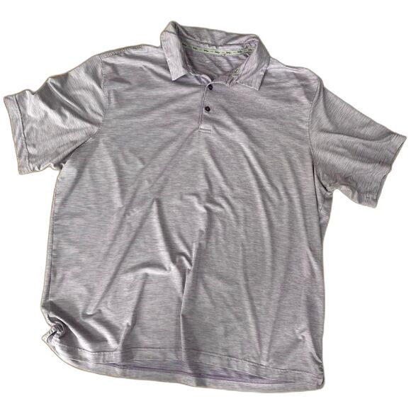 Men's Walter Hagen Thin Stripe Polo Golf Shirt Light Purple sz. XXL AP# - Picture 1 of 10